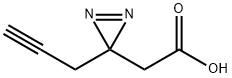 3H-Diazirine-3-acetic acid, 3-(2-propyn-1-yl)- Structure