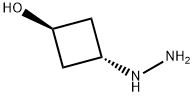 trans3-Hydrazino-cyclobutanol Structure