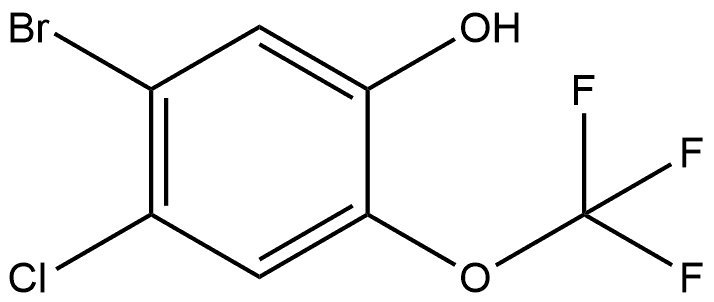 5-Bromo-4-chloro-2-(trifluoromethoxy)phenol Structure