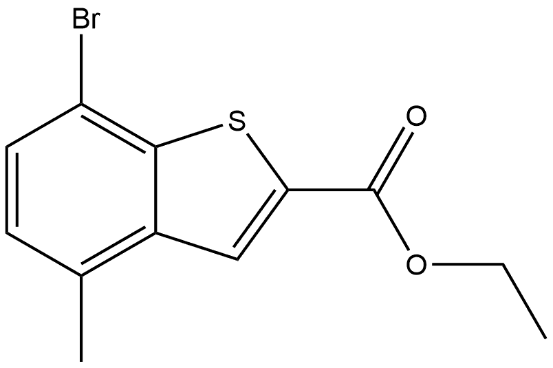 Ethyl 7-bromo-4-methylbenzo[b]thiophene-2-carboxylate Structure