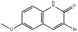 2(1H)-Quinolinone, 3-bromo-6-methoxy- Structure