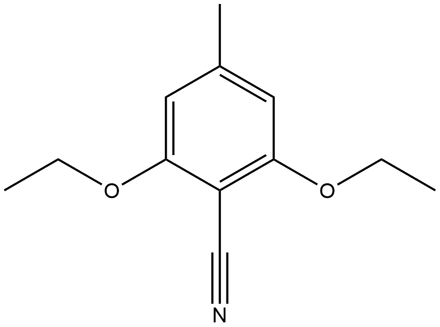 2,6-Diethoxy-4-methylbenzonitrile Structure