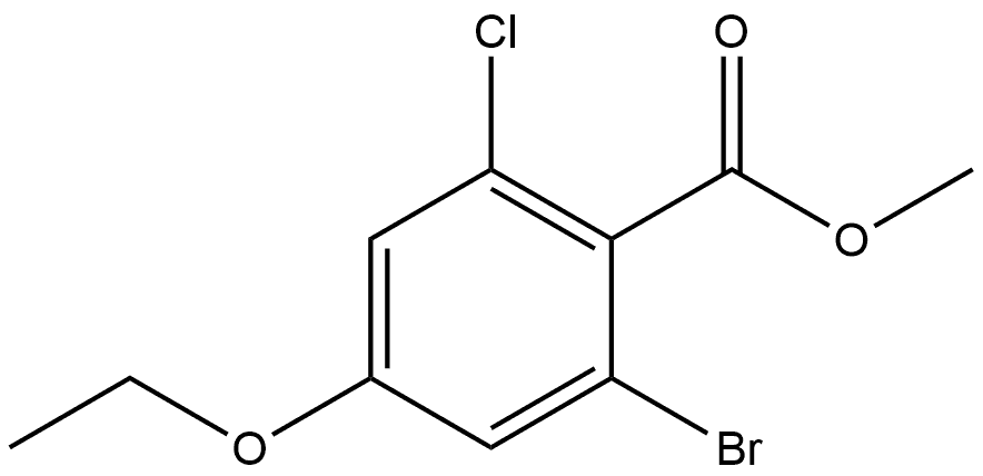 Methyl 2-bromo-6-chloro-4-ethoxybenzoate Structure