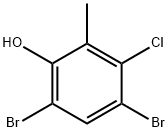 4,6-Dibromo-3-chloro-2-methylphenol Structure