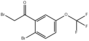 2-Bromo-5-(trifluoromethoxy)phenacyl bromide Structure