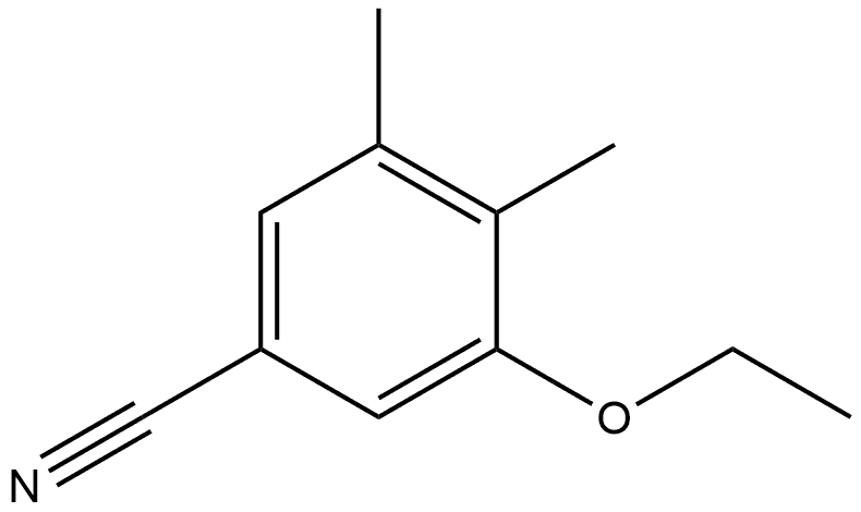 3-Ethoxy-4,5-dimethylbenzonitrile Structure