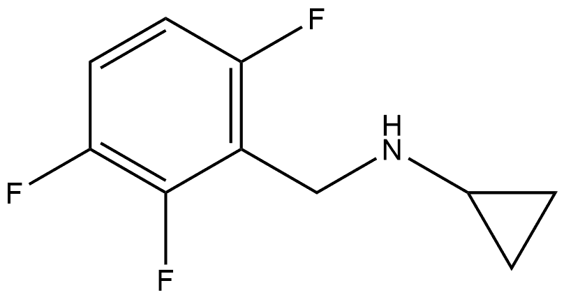 N-Cyclopropyl-2,3,6-trifluorobenzenemethanamine 구조식 이미지