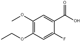 4-Ethoxy-2-fluoro-5-methoxybenzoic acid Structure