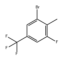 Benzene, 1-bromo-3-fluoro-2-methyl-5-(trifluoromethyl)- 구조식 이미지