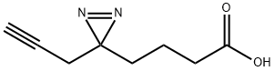 3H-Diazirine-3-butanoic acid, 3-(2-propyn-1-yl)- Structure