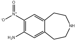 1H-3-Benzazepin-7-amine, 2,3,4,5-tetrahydro-8-nitro- Structure