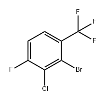 Benzene, 2-bromo-3-chloro-4-fluoro-1-(trifluoromethyl)- Structure