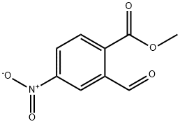 Benzoic acid, 2-formyl-4-nitro-, methyl ester 구조식 이미지