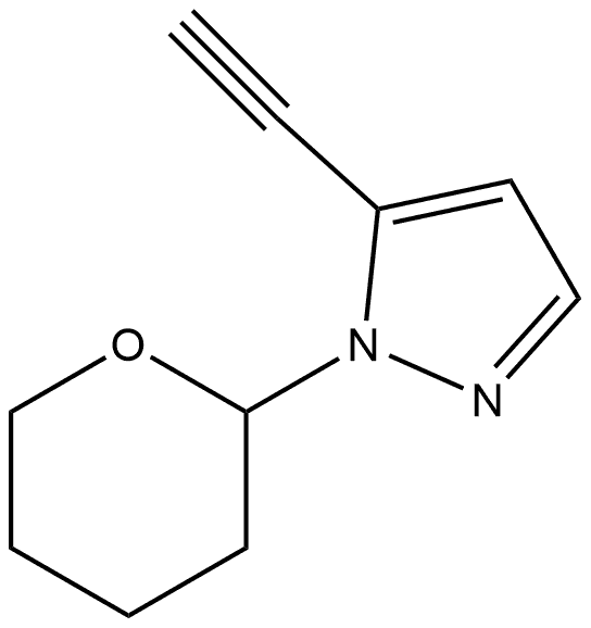 5-Ethynyl-1-(tetrahydro-2H-pyran-2-yl)-1H-pyrazole Structure