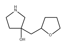 3-((Tetrahydrofuran-2-yl)methyl)pyrrolidin-3-ol Structure