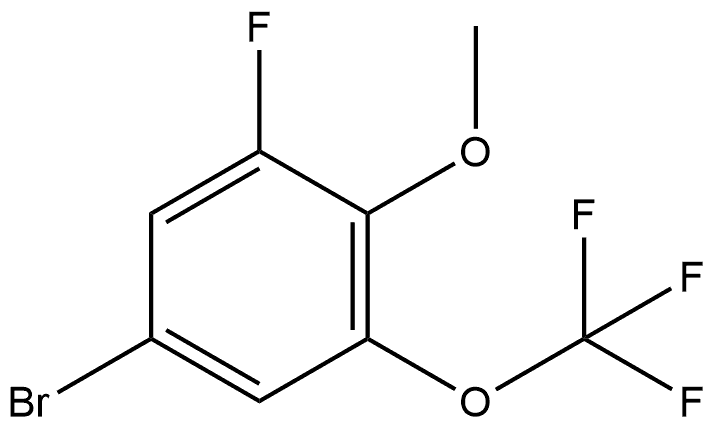 5-Bromo-1-fluoro-2-methoxy-3-(trifluoromethoxy)benzene Structure