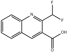 2-(difluoromethyl)quinoline-3-carboxylic acid Structure