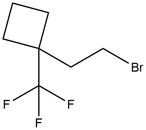 1-(2-bromoethyl)-1-(trifluoromethyl)cyclobutane Structure