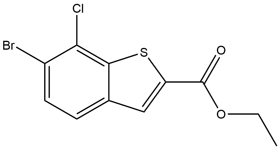 Ethyl 6-bromo-7-chlorobenzo[b]thiophene-2-carboxylate Structure