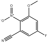 5-fluoro-3-methoxy-2-nitrobenzonitrile Structure