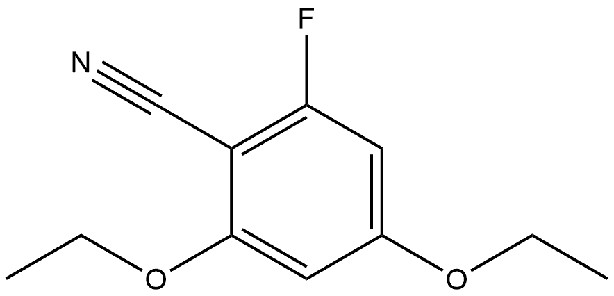 2,4-Diethoxy-6-fluorobenzonitrile Structure