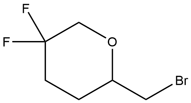 2-(bromomethyl)-5,5-difluorotetrahydro-2H-pyran Structure