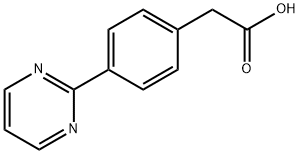 Benzeneacetic acid, 4-(2-pyrimidinyl)- Structure