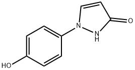 3H-Pyrazol-3-one, 1,2-dihydro-1-(4-hydroxyphenyl)- Structure