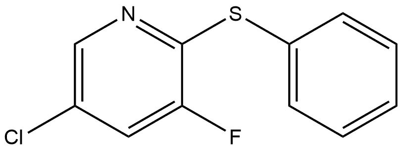 5-Chloro-3-fluoro-2-(phenylthio)pyridine Structure