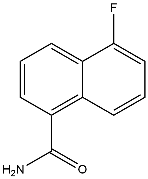 5-Fluoro-1-naphthalenecarboxamide Structure