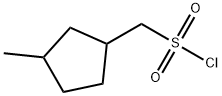 (3-methylcyclopentyl)methanesulfonyl chloride Structure