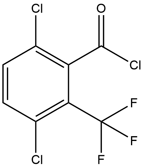 3,6-Dichloro-2-(trifluoromethyl)benzoyl chloride Structure