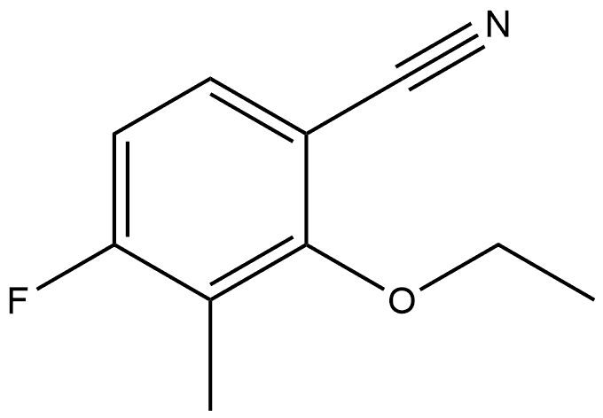 2-Ethoxy-4-fluoro-3-methylbenzonitrile Structure