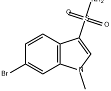 6-bromo-1-methyl-1H-indole-3-sulfonamide Structure