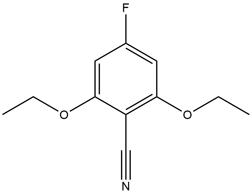 2,6-Diethoxy-4-fluorobenzonitrile Structure