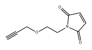 1H-Pyrrole-2,5-dione, 1-[2-(2-propyn-1-yloxy)ethyl]- Structure