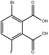 3-bromo-6-fluorophthalic acid Structure