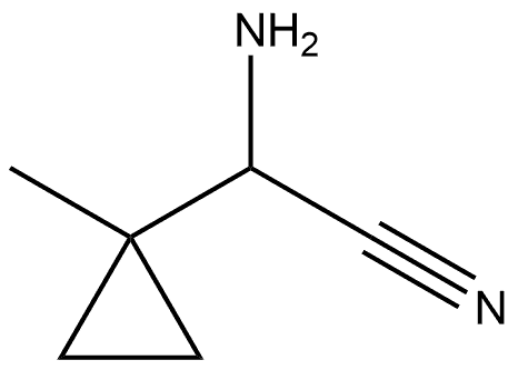 Cyclopropaneacetonitrile, α-amino-1-methyl- Structure