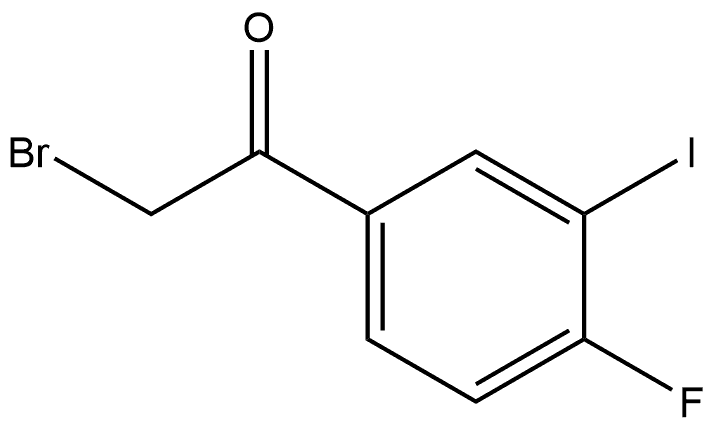 2-Bromo-1-(4-fluoro-3-iodophenyl)ethanone Structure