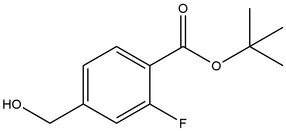 1,1-Dimethylethyl 2-fluoro-4-(hydroxymethyl)benzoate Structure