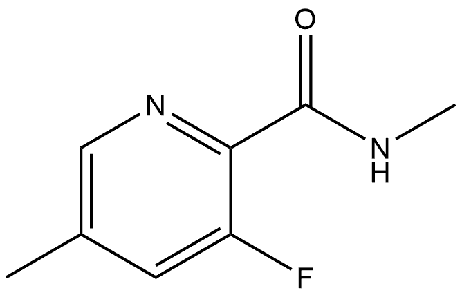 3-Fluoro-N,5-dimethyl-2-pyridinecarboxamide Structure