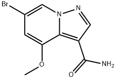 Pyrazolo[1,5-a]pyridine-3-carboxamide, 6-bromo-4-methoxy- Structure