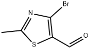 5-Thiazolecarboxaldehyde, 4-bromo-2-methyl- 구조식 이미지