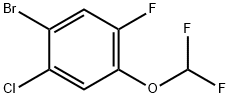 1-Bromo-4-(difluoromethoxy)-5-fluoro-2-methylbenzene Structure