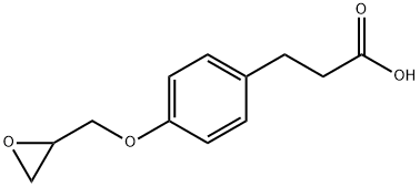 Benzenepropanoic acid, 4-(2-oxiranylmethoxy)- Structure