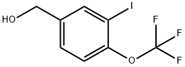 3-Iodo-4-(trifluoromethoxy)benzyl alcohol 구조식 이미지