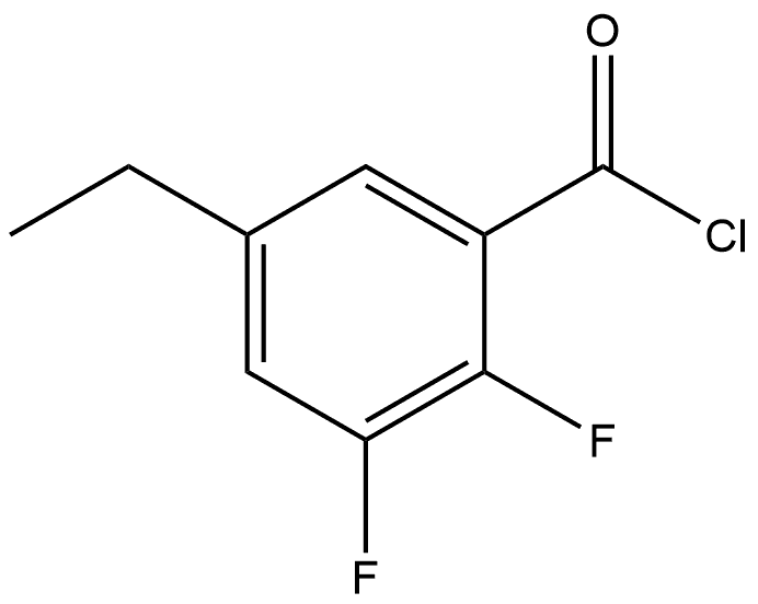 5-Ethyl-2,3-difluorobenzoyl chloride Structure