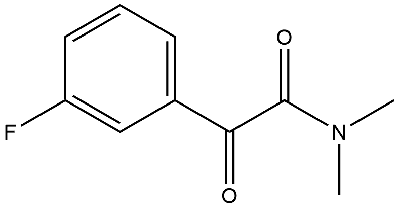 3-Fluoro-N,N-dimethyl-α-oxobenzeneacetamide Structure