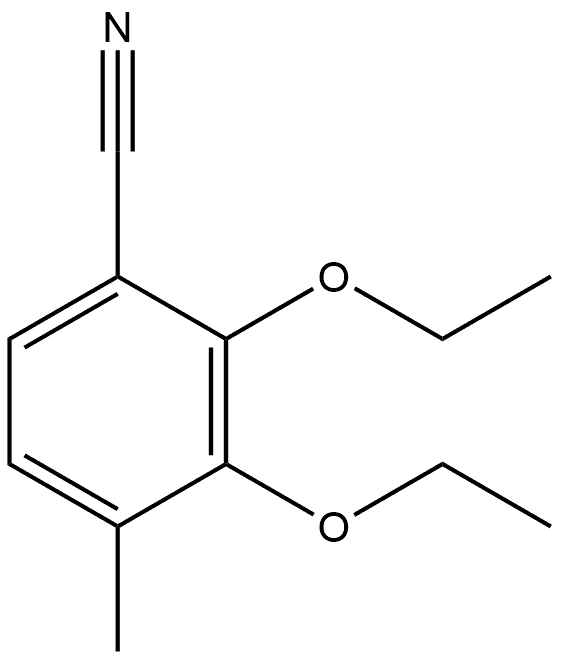 2,3-Diethoxy-4-methylbenzonitrile Structure