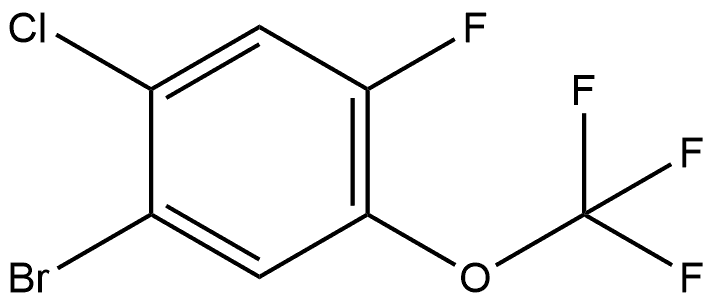 1-Bromo-2-chloro-4-fluoro-5-(trifluoromethoxy)benzene Structure